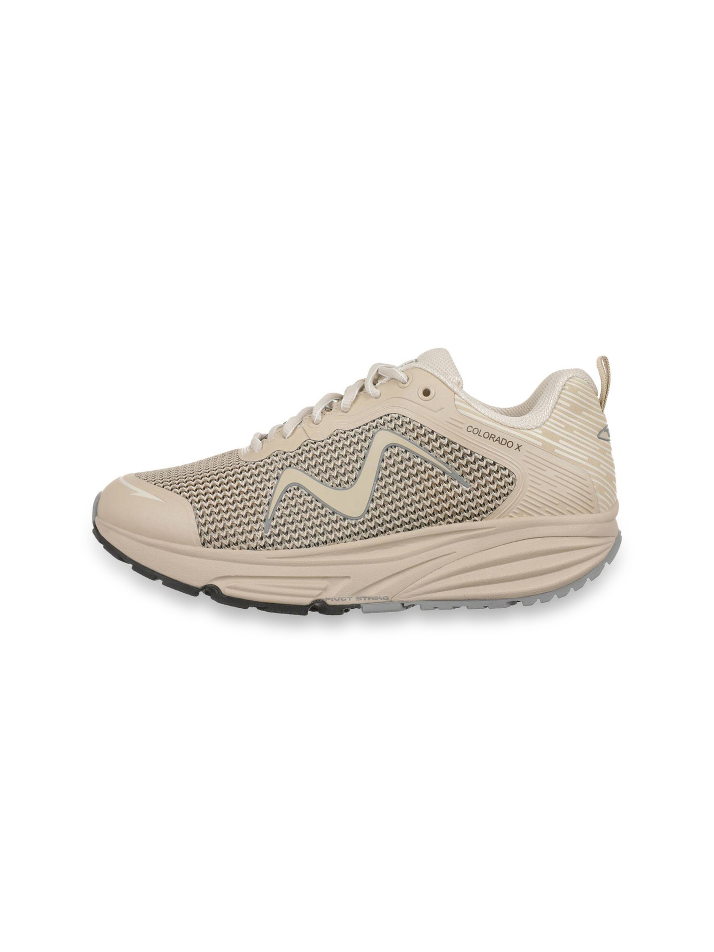 MBT - Sapatilhas slip-on ' COLORADO X ' em bege: lateral
