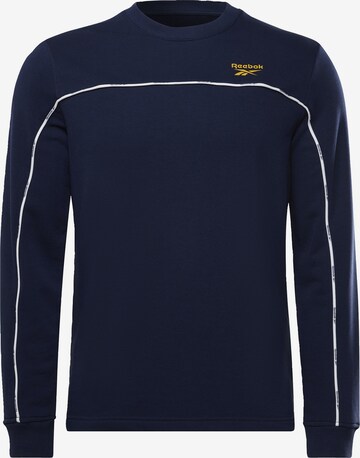 Reebok - Sweatshirt de desporto em azul: frente