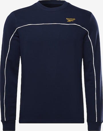 Reebok Αθλητική μπλούζα φούτερ σε μπλε: μπροστά