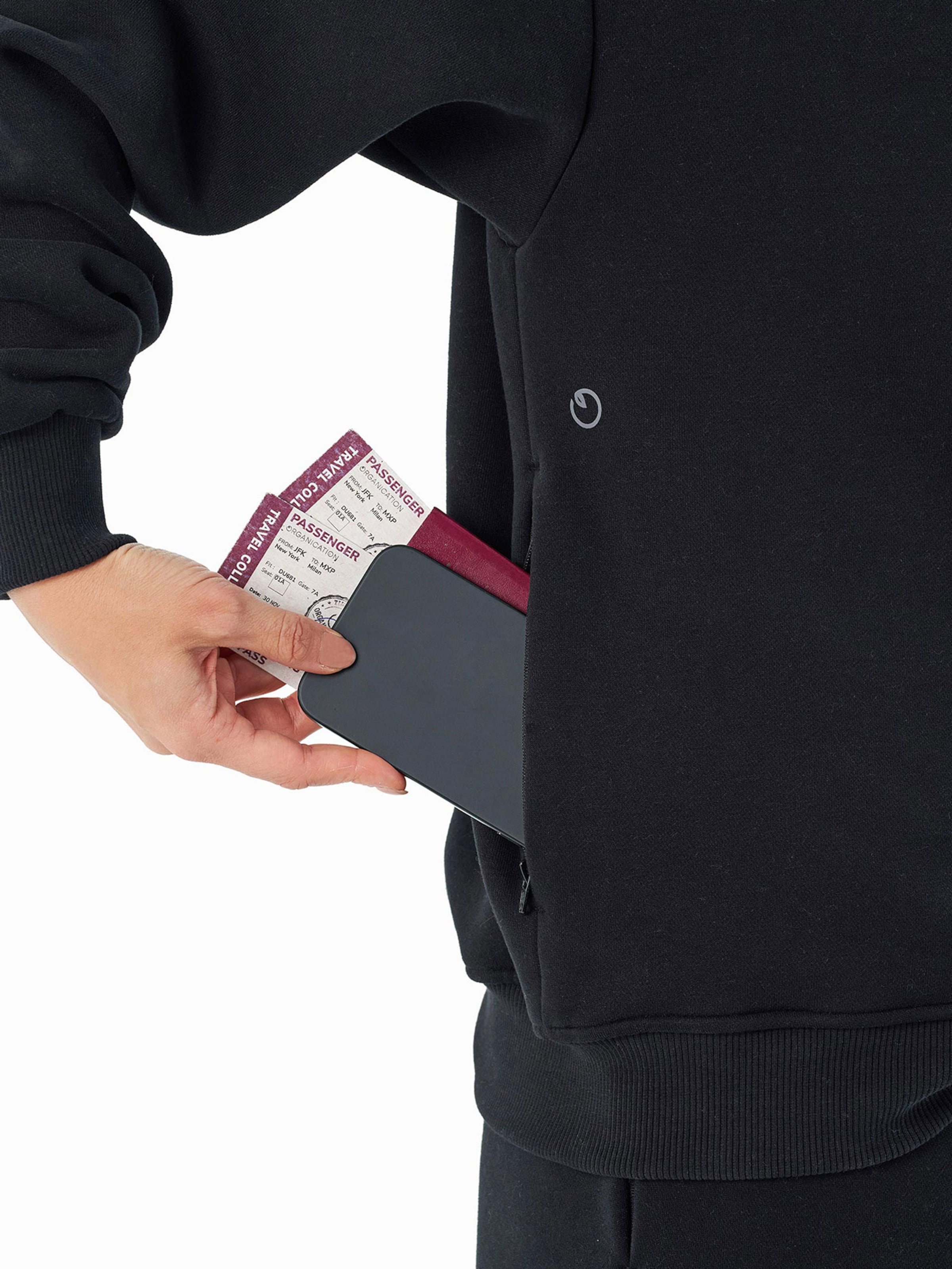 Organication Sweatshirt in Schwarz