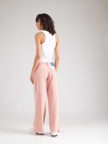 HUGO Široke hlačnice Kavbojke 'Gamala_2_B' | roza barva