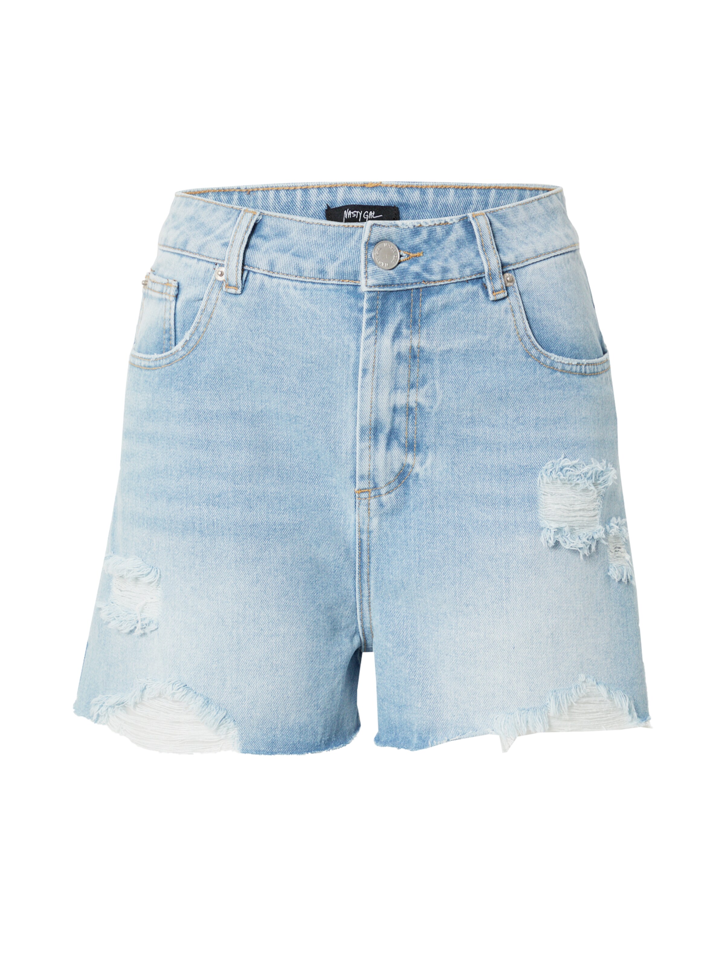 Nasty Gal - Regular Calças de ganga em azul: frente