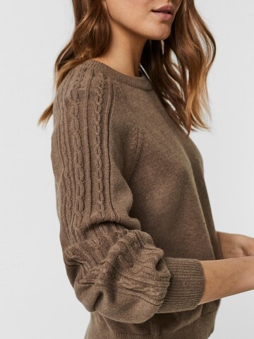 VERO MODA Pullover 'Newmelena' in Braun