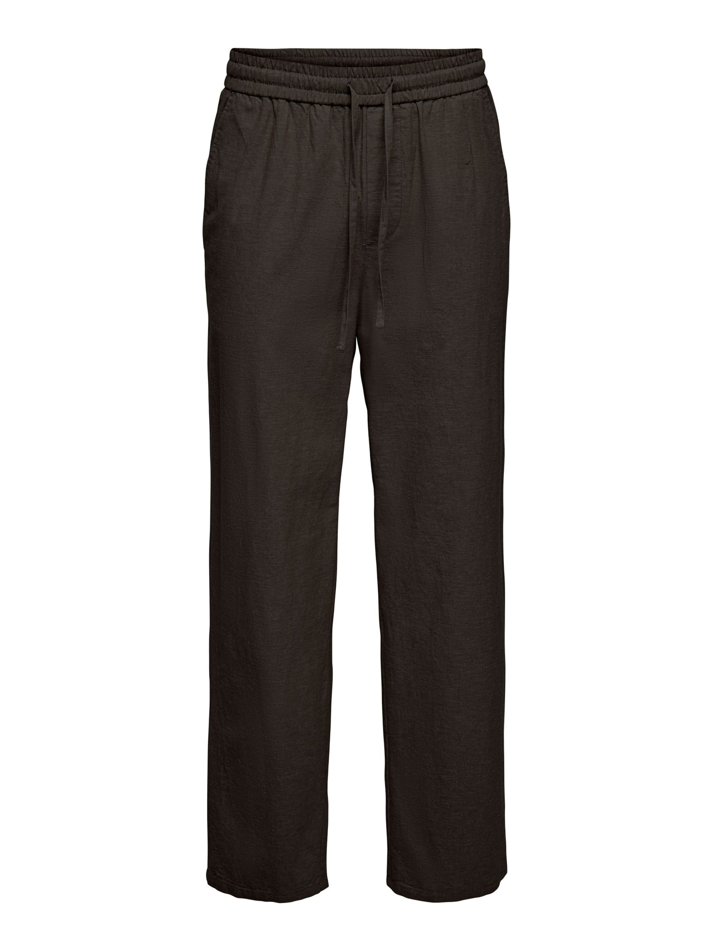 Pantalon chino 'ONSSinus' Only & Sons en marron : devant