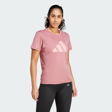 ADIDAS PERFORMANCE Functioneel shirt 'Run It' in Roze: voorkant