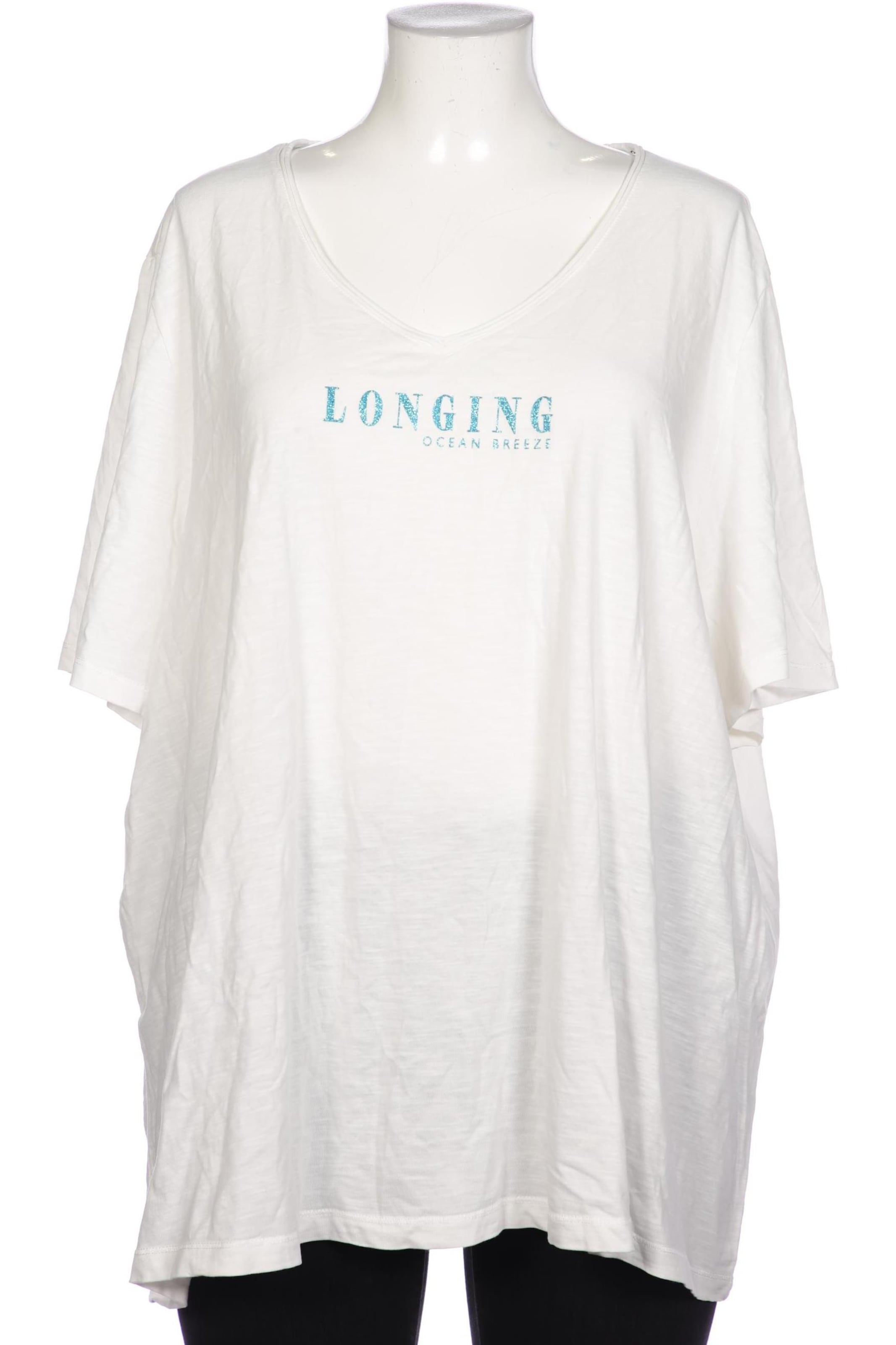 SAMOON Top & Shirt in XXXL in White: front