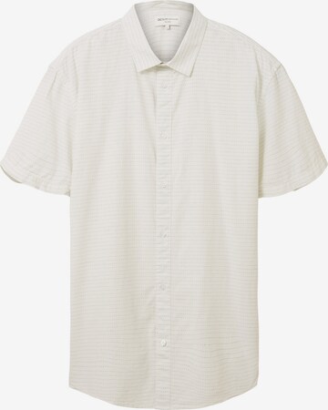 Coupe regular Chemise TOM TAILOR en beige : devant