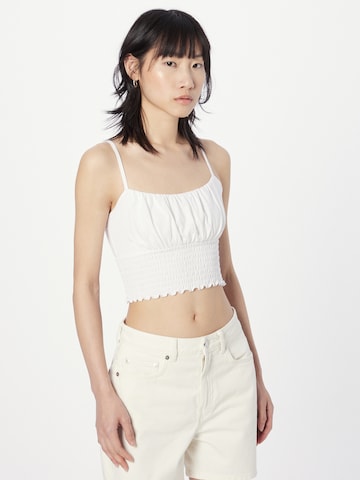 HOLLISTER Top in White: front