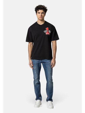 T-Shirt 'Tamaro Racing' 19V69 ITALIA en noir : devant