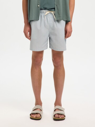 SELECTED Zwemshorts in Blauw: voorkant