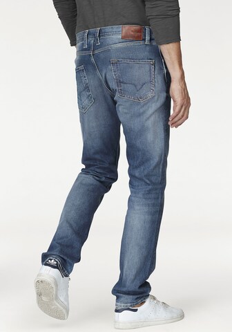 Pepe Jeans Slimfit Jeans 'Hatch' i blå