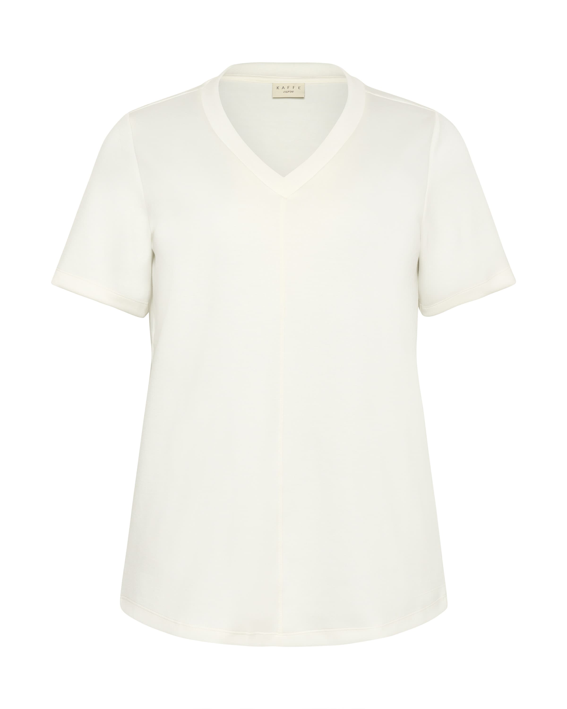 KAFFE CURVE - Camiseta 'Annita' en blanco: frente