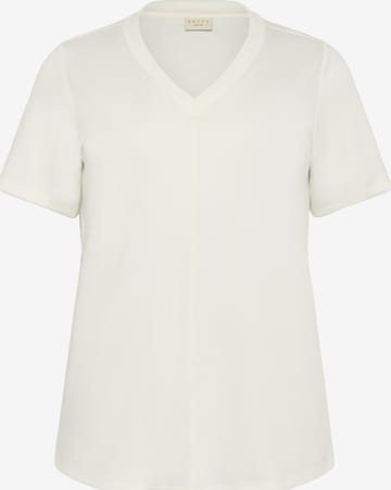 T-shirt 'Annita' KAFFE CURVE en blanc : devant