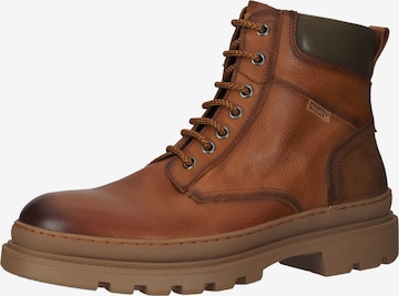 PIKOLINOS Lace-Up Boots in Brown: front