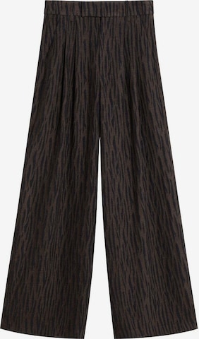 Scalpers Wide Leg Housut 'Obom' värissä ruskea: etupuoli