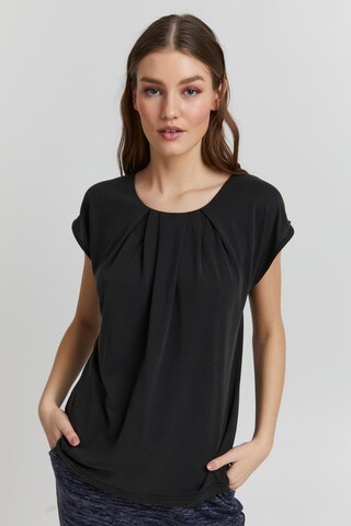 Oxmo Blouse in Zwart: voorkant