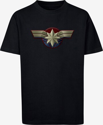 Maglietta 'Captain Marvel ' di ABSOLUTE CULT in nero: frontale