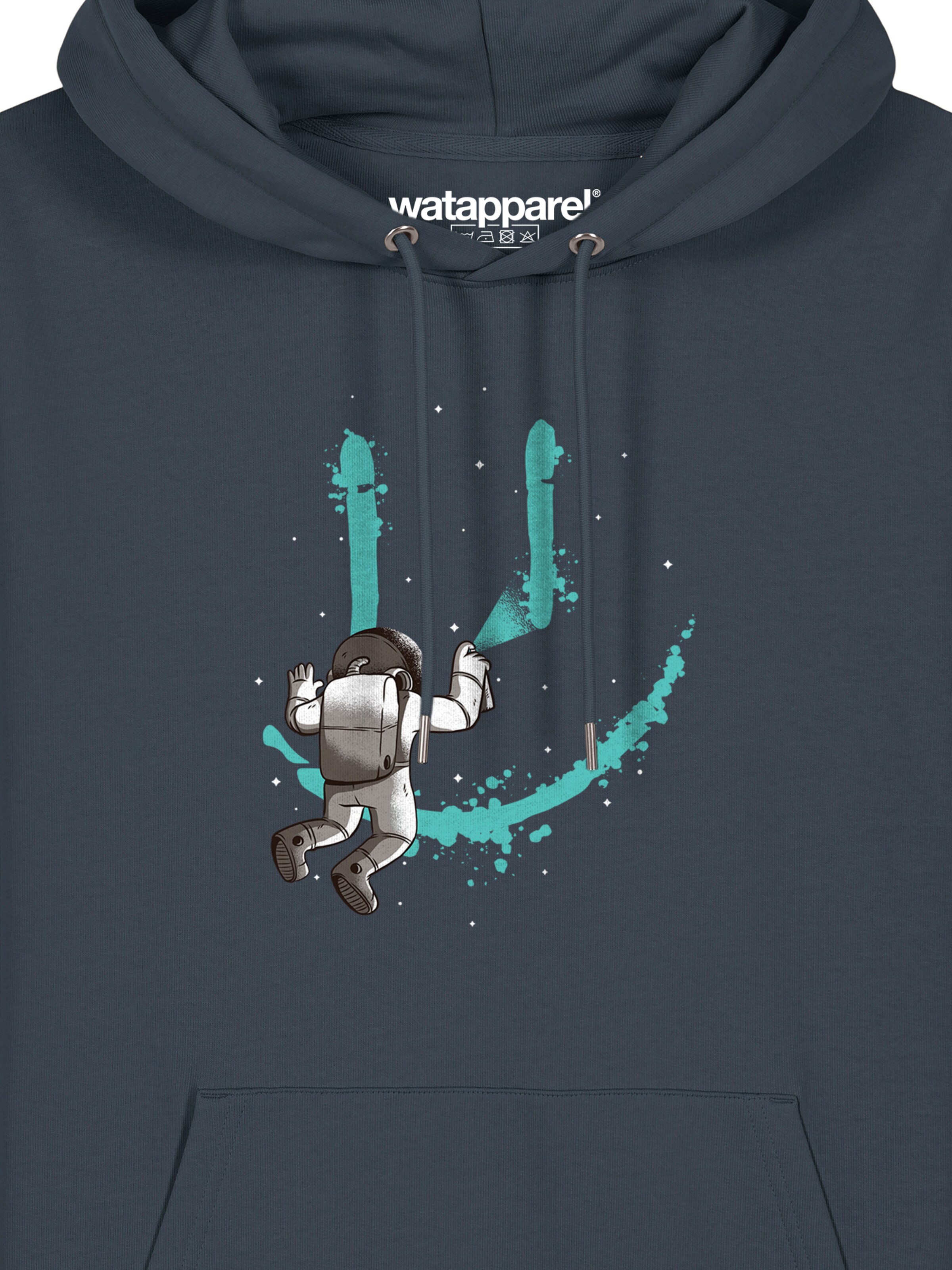 Watapparel Sweatshirt ' Graffiti Astronaut ' in Grau