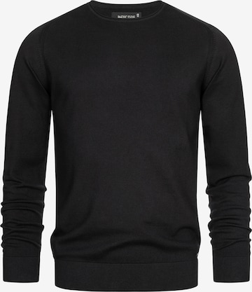 INDICODE JEANS Trui 'Gamal' in Zwart: voorkant