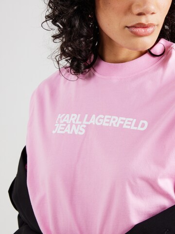 KARL LAGERFELD JEANS Футболка в Ярко-розовый