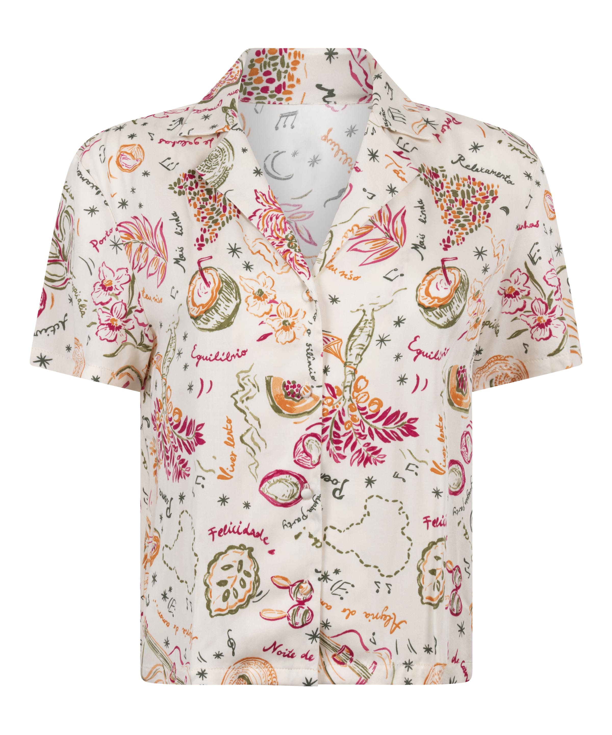 balta Hunkemöller Pižama 'Samba': priekis