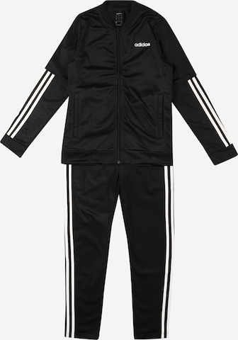 ADIDAS SPORTSWEAR - Fato de treino 'Back2Basics' em preto: frente