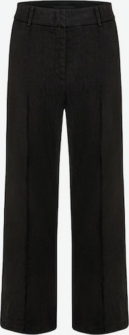 Cambio Pleated Pants 'California' in Black: front