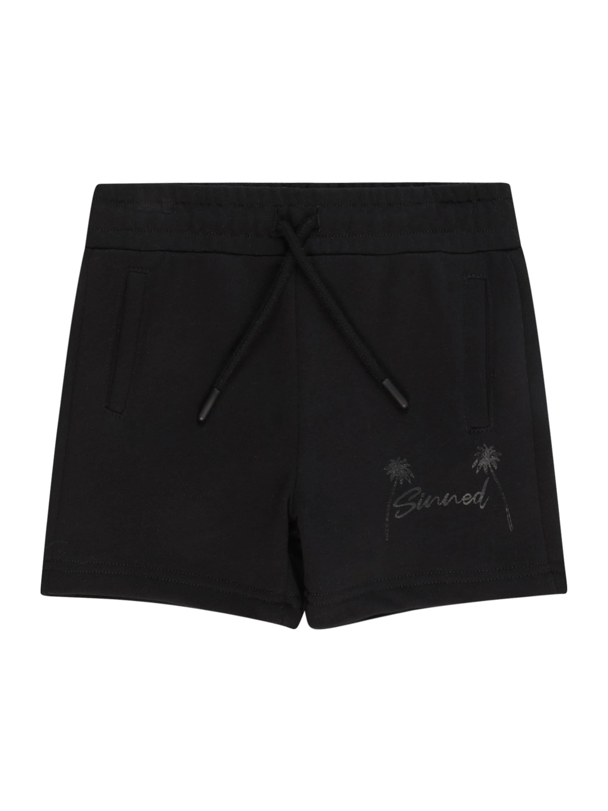 Sinned x ABOUT YOU Обычный Штаны 'Sven' в Черный: спереди