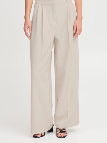 ICHI Loose fit Chino trousers ' IHLEXI PA9 ' in Beige
