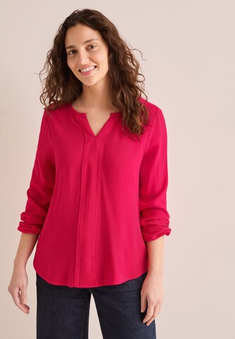 CECIL Bluse in Unifarbe in Rot: Vorderseite