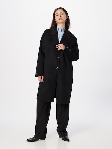 BOSS Black Between-seasons coat 'Cattina' in Black: front
