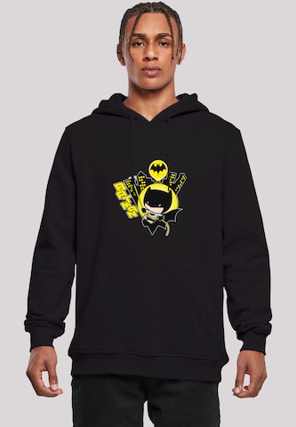 F4NT4STIC Sweatshirt 'Chibi Batman Swinging' in Zwart: voorkant