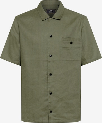 Fit confort Chemise 'Flint Heritage' Matinique en vert : devant