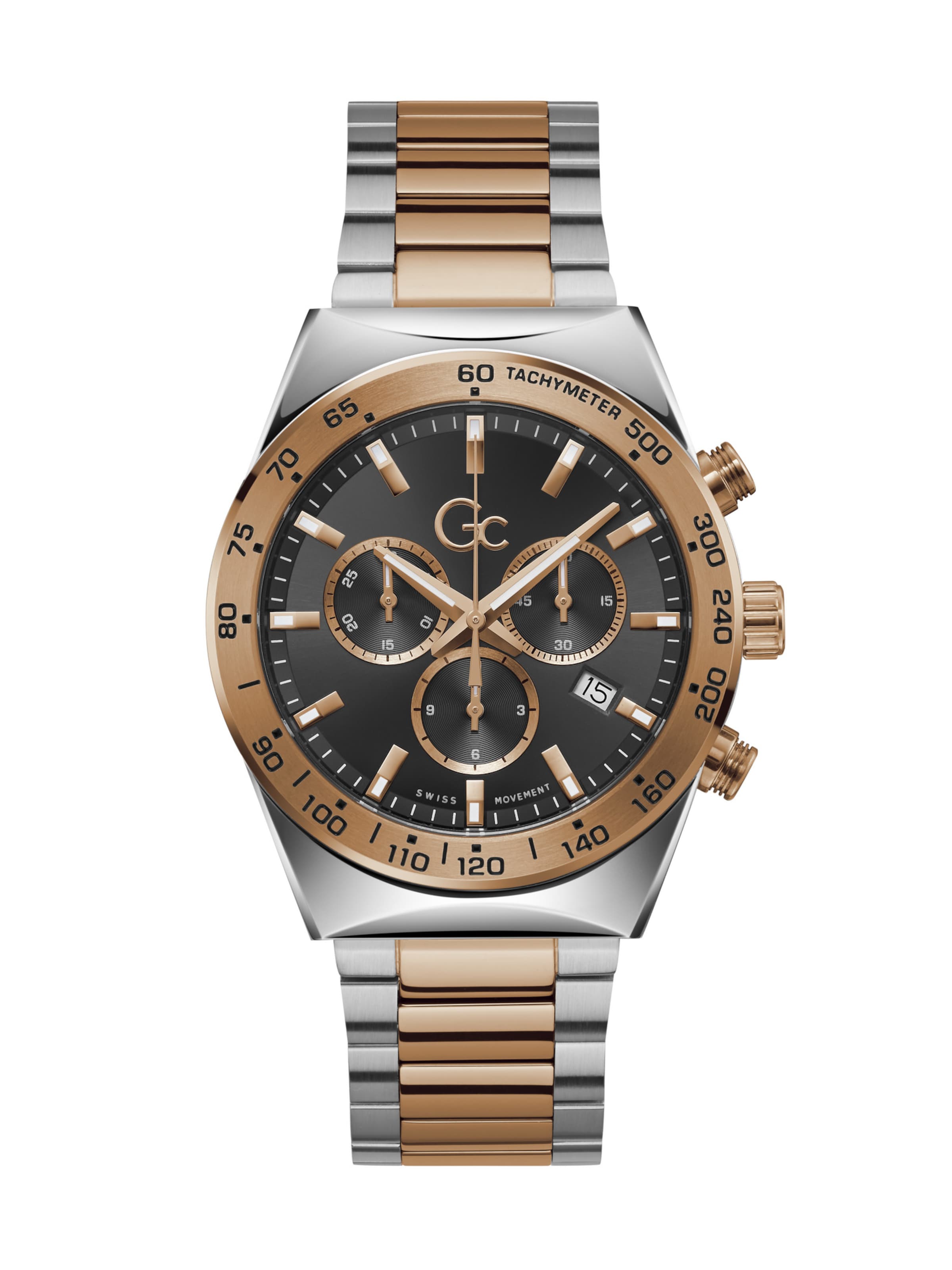 Montre à affichage analogique 'Clubhouse' Gc en noir : devant