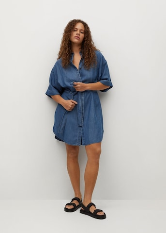 MANGO Jurk 'Ucla' in Blauw