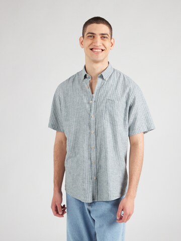 Jack's Comfort fit Button Up Shirt in Green: front