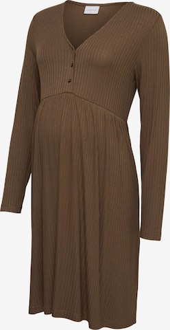 Robe MAMALICIOUS en marron : devant