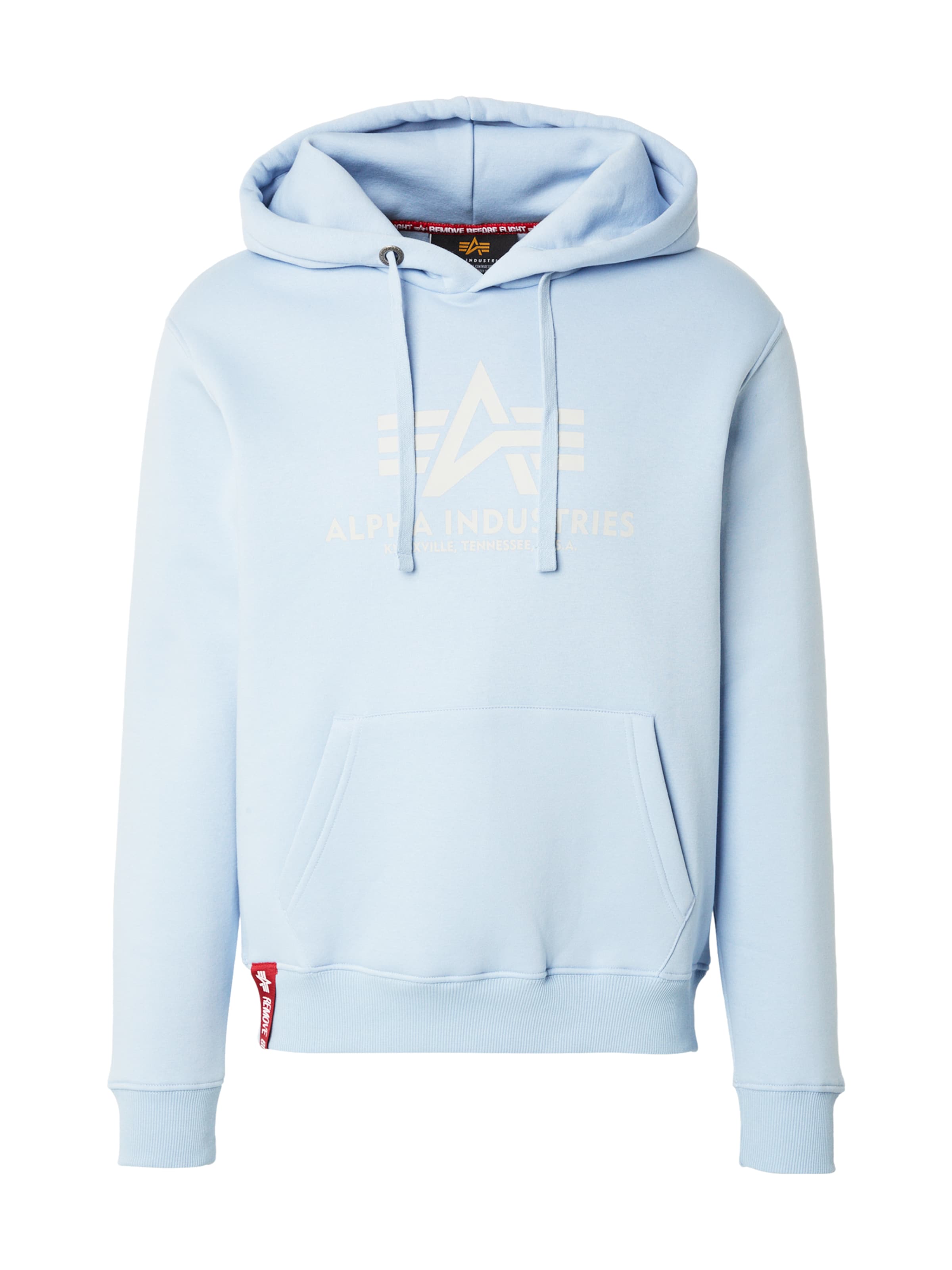 ALPHA INDUSTRIES Mikina – modrá: přední strana