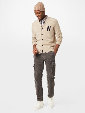 NORSE PROJECTS Cardigan 'Kasper' i brun