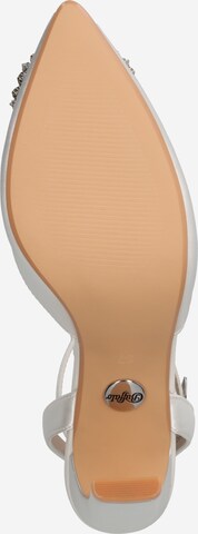 BUFFALO Дамски обувки на ток с отворена пета 'JUDY ICE' в бяло