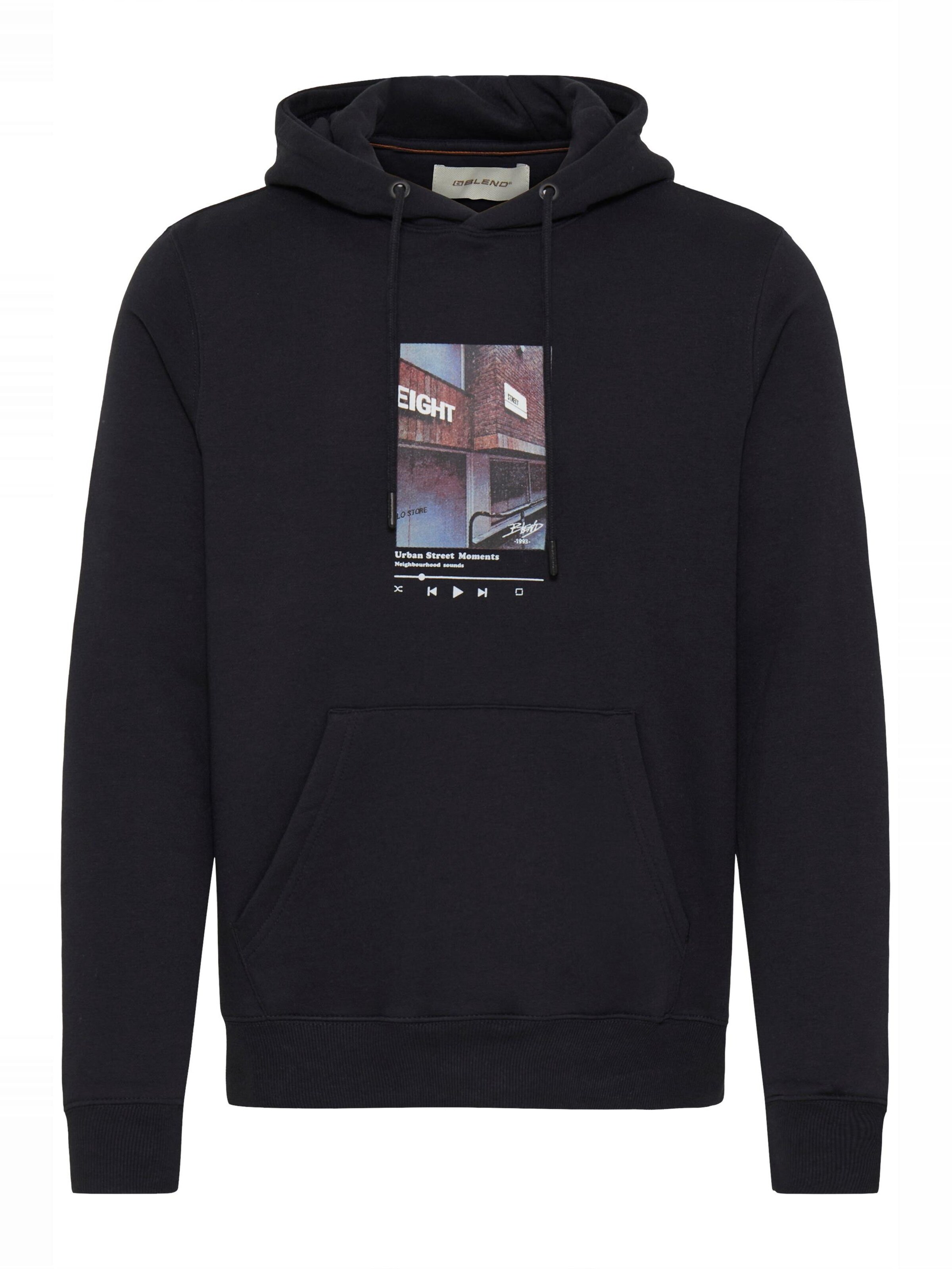 Felpa 'BHIstvan' di BLEND in nero: frontale