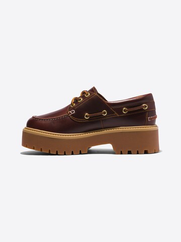 TIMBERLAND Schnürschuh 'Stone Street 3 Eye' in Braun