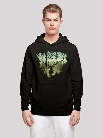 Felpa 'Harry Potter Magical Forest' di F4NT4STIC in nero: frontale