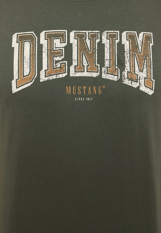 MUSTANG T-Shirt 'Austin' in Grün