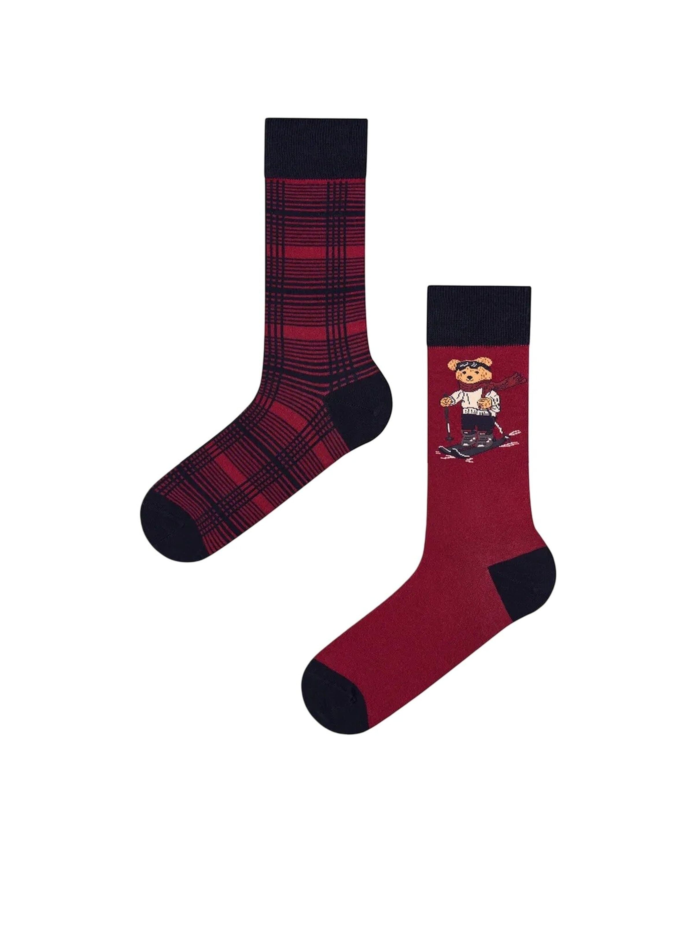 Chaussettes 'PENTI Herren Ski Buddy Socken im Neujahrs-Muster, 2er-Pack' Penti en mélange de couleurs : devant