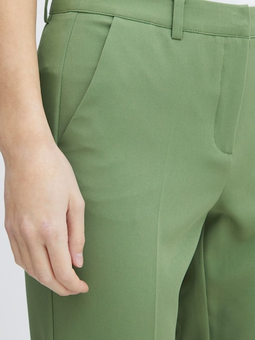 ICHI - Slimfit Calças chino 'IHLEXI' em verde