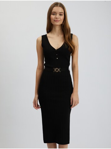 Orsay Knitted dress in Black: front