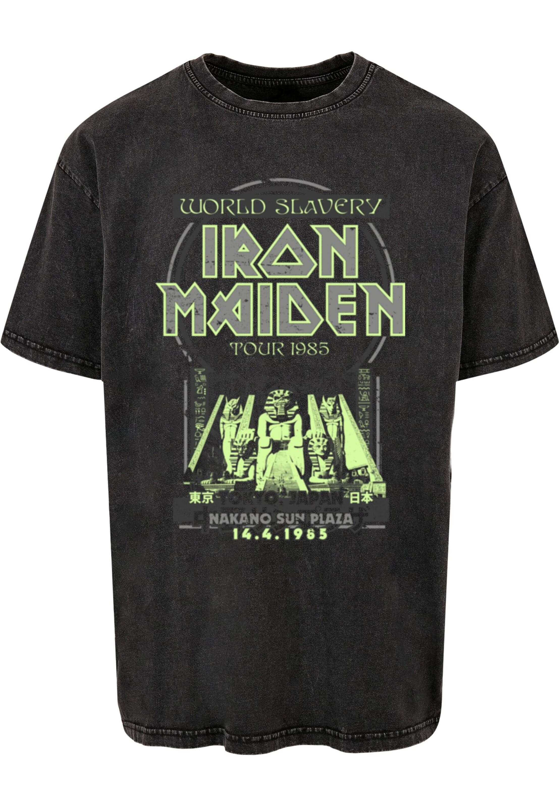 Merchcode Shirt 'Powerslave - Japanese Flyer' in Black: front