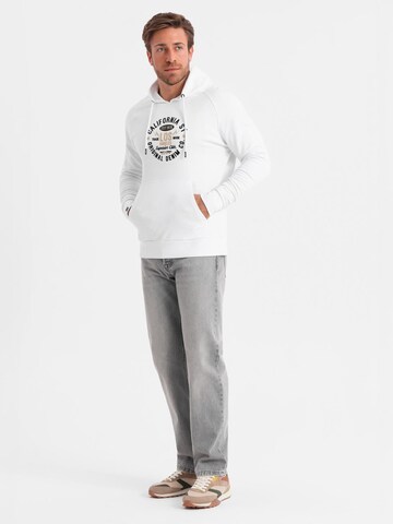 Ombre Sweatshirt in White