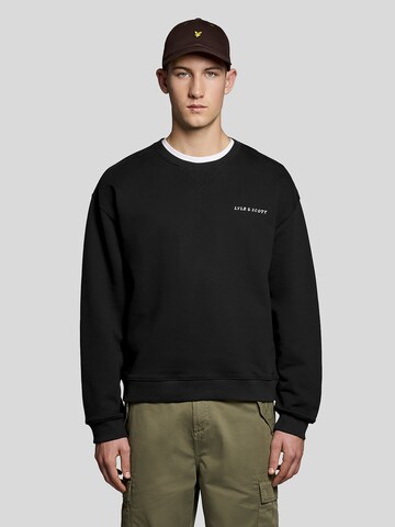 Lyle & Scott Sweatshirt in Black: front